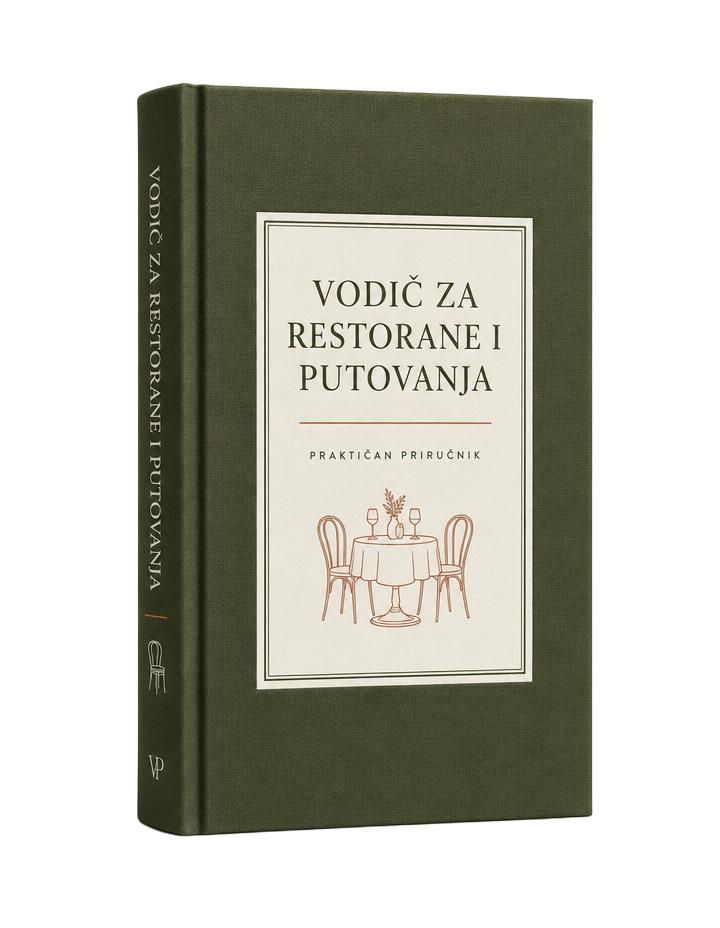 Naslovnica knjige Vodič za restorane i putovanja