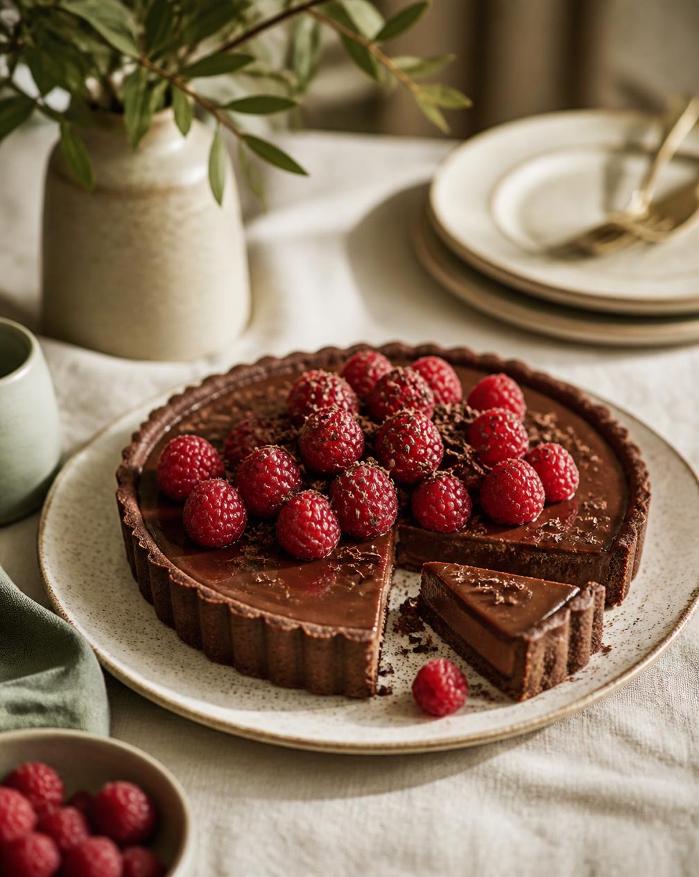 Čokoladna torta sa malinama bez dodatog šećera